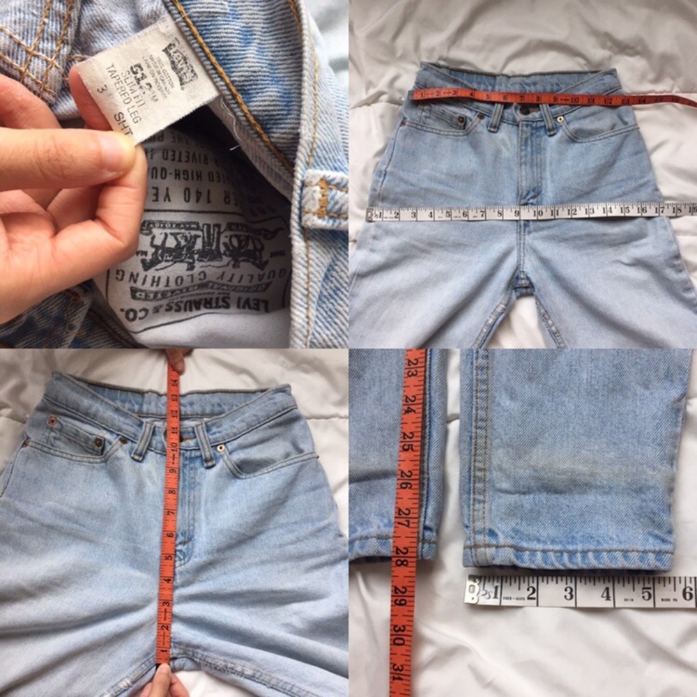 SOLD on DEPOP Levi’s 512 size 3 junior short - Picture 3 of 4